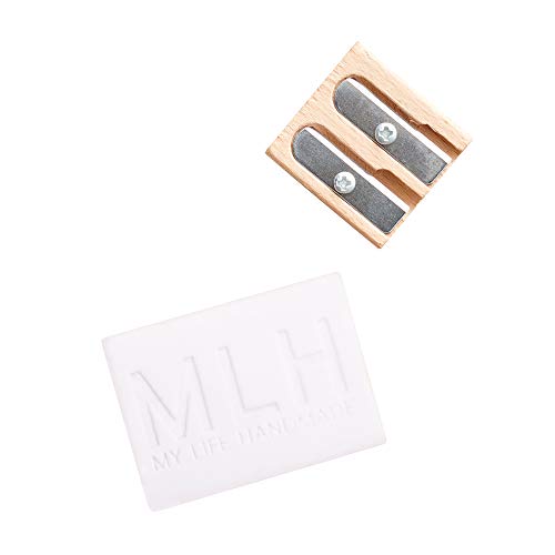 My Life Handmade, 663756, Pencil Sharpener & White Rubber Set