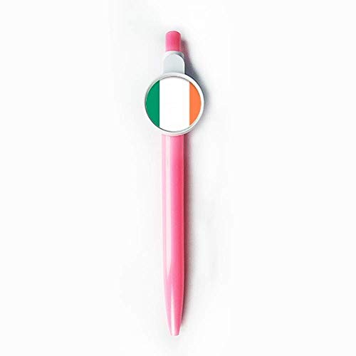 Stylo à bille rétractable bleu Irlande pour écrire sans taches ni bavures