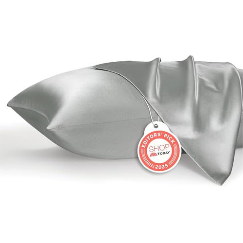 Bedsure Satin Pillowcase, Similar to Silk Pillow Cases Queen Size Set of 2,...