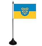 100 % Polyester Tischflagge Bischofswerda Fahne Flagge Tischfahne 10 x 15 cm