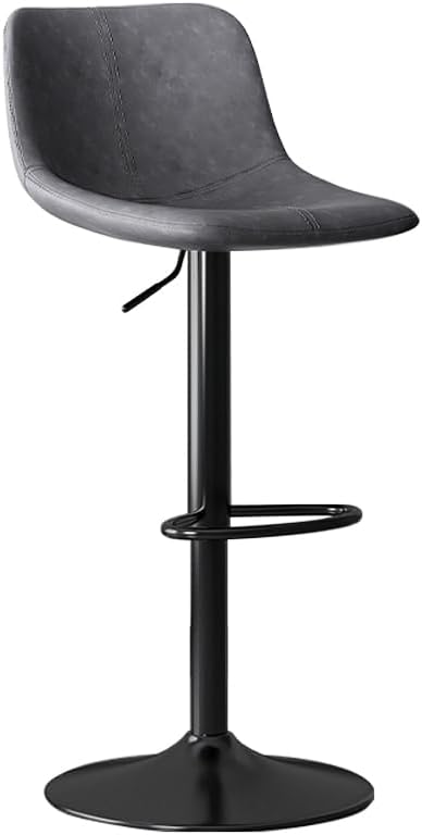 TERRIPETS Bar Stools Counter Swivel Bar Stools Breakfast Stools with Back and Footrest Modern Adjustable Armless Dining Chairs for Kitchen Island Dining Room Bar