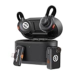 Hollyland Lark M2S Wireless Lavalier Microphone for Camera, iPhone, Android, PC, 300m Range, Titanium Clip, 7g Lightweight, Noise Cancelling, 30h Duration, Lapel Mic for Livestream Vlog (2TX+2RX)