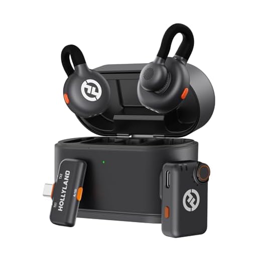 Hollyland Lark M2S Mini Combo Micrófono Inalámbrico para Cámara, iPhone, Android, Alcance 300 m, Clip de Titanio, ENC, Duración 30H, Micrófono Lavalier para Livestreaming Vlog (2TX+2RX)