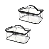 Trousse de maquillage de voyage portable Étanche et résistant à l'humidité : Ce trousse de maquillage de voyage portable est fabriqué en PVC, qui offre d'excellentes performances d'étanchéité. Les gouttes d'eau sèchent immédiatement après essuyage, et les éléments internes restent toujours propres.