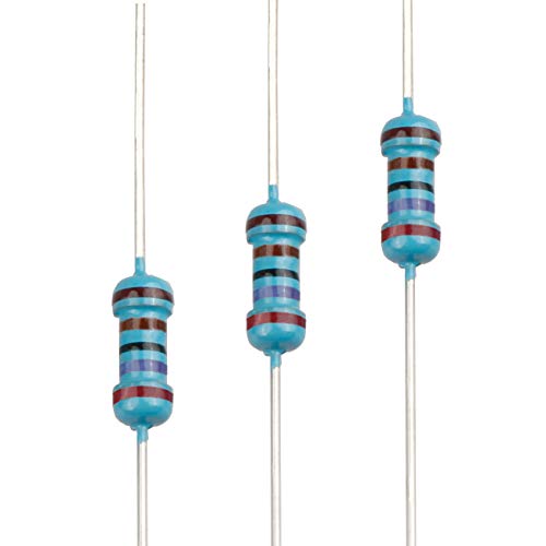 EDGELEC 100pcs 2.7K ohm Resistor 1/4w (0.25 Watt) ±1% Tolerance Metal Film Fixed Resistor, Multiple Values of Resistance Optional
