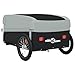 Bike Trailer, 45 kg Iron, Practical Design for Heavy Goods, Considerate Tow Bar, Safety Flag for Visibility, Ideal for Transporting Luggage, Tools, Groceries, Black and Grey,