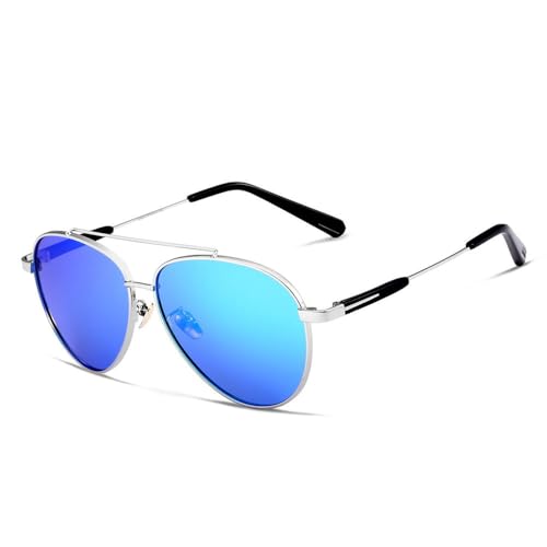 Lunettes de soleil polarisées rondes au design élégant et finition homme