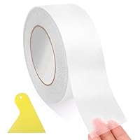 VMUTGA Antirutsch Klebeband, 5cm X 10m Antirutschband Selbstklebend, Antirutsch Treppe Griptape, Wasserdicht Rutschfeste für Drinnen und Draußen, Transparent