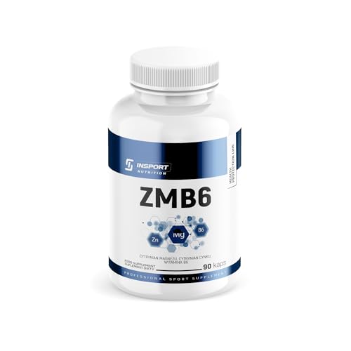 INSPORT Nutrition - ZMB6 (Zinc, Magnésium, Vitamine B6) - Supplément Sportif Professionnel - Testostérone - Fatigue - Ligne de protection de la santé - 45 portions - 90 capsules INSPORT Nutrition - ZMB6 (Zinc, Magnésium, Vitamine B6) - Supplément Sportif Professionnel - Testostérone - Fatigue - Ligne de protection de la santé - 45 portions - 90 capsules