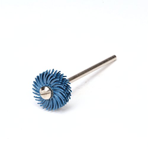 Image of 3M Scotch-Brite Radial Bristle Disc, 35000 rpm, 9 /16 inch Diameter, P400 Grit, Blue (Pack of 48)