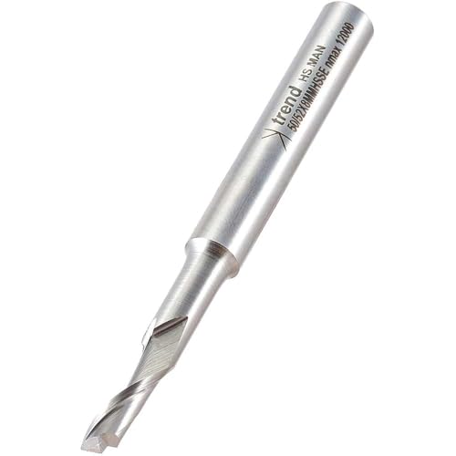 Trend Professional Helical Plunge Cutter, 8mm Shank, 6mm Cut Diameter & 14mm Cut Length, High Speed Steel, 50/52X8MMHSSE