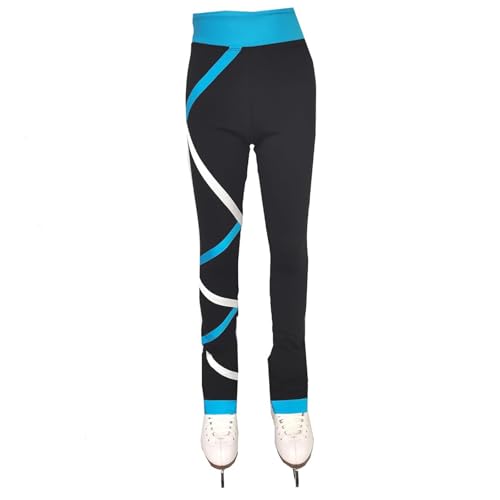 LIUHUO Figure Skating Pants Warm Windproof Designed specifically Comfortable Free Exercise Black