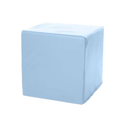 Image of foamnasium Large Block, Indoor Foam Playset, Soft Toddler and Active Kids Play Foam Block for Crawling, Climbing, and Jumping, Made in The US, Baby Blue