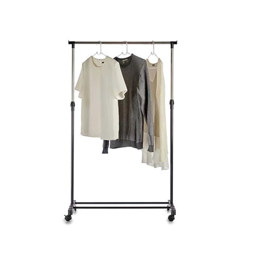 DECODEKO Burro de Ropa, Perchero Colgador de Ropa, 43x160x80 cm, Vestidor, Acero Galvanizado, Porttil con Ruedas, para colgar Ropa (Variant1)