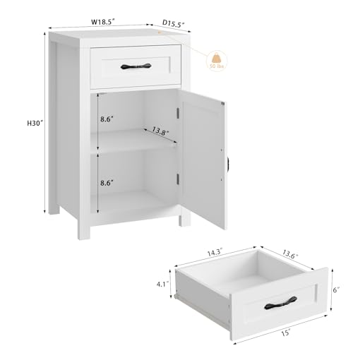 Carpetnalnightstandsetof2nightstandswithdrawerstoragebedsidetableendtablelargemodernwoodwidebedsidestandmidcenturynightstandsforbedroomlivingroomsofacouchofficewhite Urban Country Home Decor Carpetnal night stand set of 2 nightstands with drawer storage bed side table end table large modern wood wide bedside stand mid century night stands for bedroom living room sofa couch office white urban country home decor