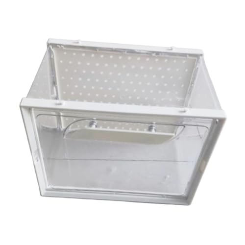 Bothyi Reptile Terrarium Carrier Portable Ventilation Lightweight Turtle Tank Reptile Feeding Box Transparent Reptiles Cage for Frog, S