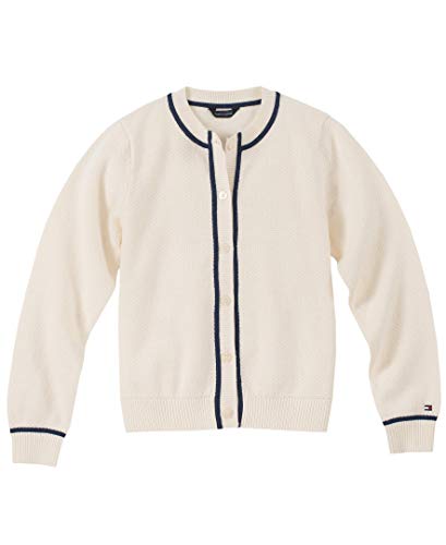 Tommy hilfiger girls' new core lightweight stitch cardigan sweate…