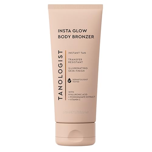 Tanologist Insta Glow Body Bronzer, Instant Illuminating Self-Tan, Hyaluronic Acid & Vitamin C,...