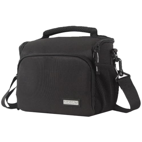 Image of WF-16 Camera Bag - DSLR Case with Adjustable Shoulder Strap & Rain Cover - for Nikon, Canon, Sony and All DSLR Cameras - Water Resistant - Anti Shock (Grey Interior)