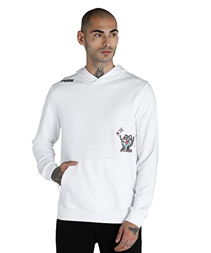 Image of Puma Men Cotton Hooded Neck Sweatshirt