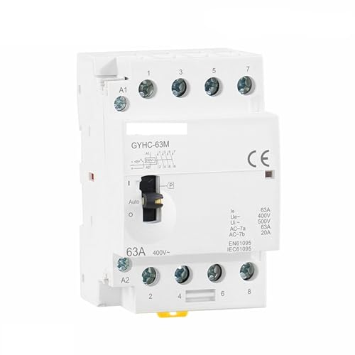 Contactor modular 220V 4P 63A para automatización de calefacción y cuadros eléctricos domésticos