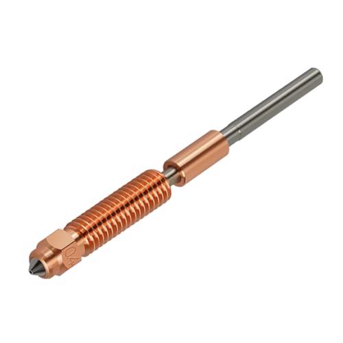 CLKE K1C Nozzle 0.4 mm 1 Piece, Quick-Swap 3D Printer Nozzle Kit with Titanium Alloy Heat Breakage, Copper Alloy and Har
