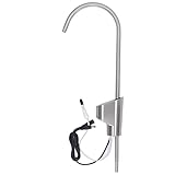 Grifo con Pantalla TDS, Grifo de Fregadero con Pantalla Táctil Match DN10 Fácil Instalación de Acero Inoxidable para el...