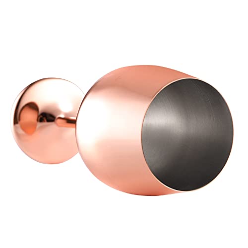 Deayou 2 Pack Stainless Steel Wine Glass, 17 Oz Unbreakable Stemmed Wine Glass, Rose Gold Shatterproof Steel Wine Goblet, Metal Copper Drinkware For Pool, Champagne, Cocktail, Indoor Outdoor, Party #TOP2