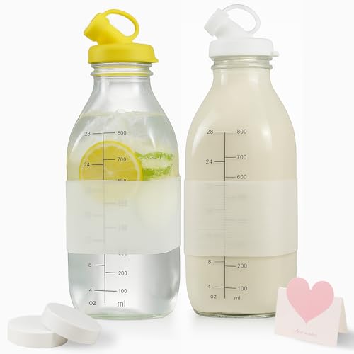 32 Oz Glass Milk Bottles