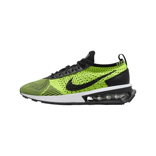 Nike Nike Air Max Flyknit Racer Women's Shoes (DM9073-700, Volt/White/Sequoia/Black) Size 8