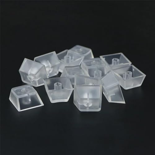 Image of OEM Profile Blank Keycaps ABS Frosted Transparent Translucent 1U R4 Keycap for MX switches Mechanical Keyboard(Transparent, 20pcs)