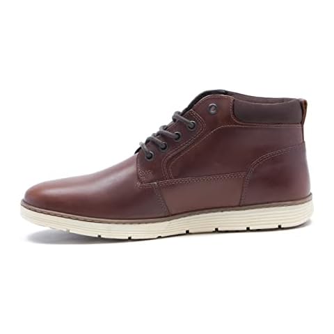 Red Tape Crick Men's Driscol 5 Eyelet Casual Leather Chukka Boot Cover