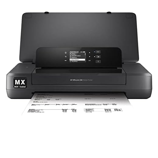 VersaCheck HP Officejet 200 MX Portable Wireless MICR Check Printer X9 Platinum 5-User Software Bundle White, 200MX