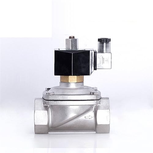 Électrovanne étanche 24v eau gaz huile en acier inox normalement ouverte