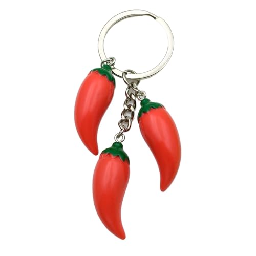 Pendentif poivre rouge pour clés de voiture, l'accessoire tendance de vos trajets