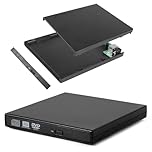 ATEK External CD DVD Case Enclosure Slim USB to SATA Combo ROM Caddy Cover Compatible with DVD-ROM CD-R CD-RW Supports USB 2.0 High Speed 480Mbps