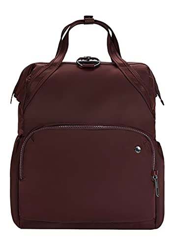 PacSafe Women's Citysafe CX 17L Anti Theft Backpack-Fits 16 inch Laptop, Merlot, One Size