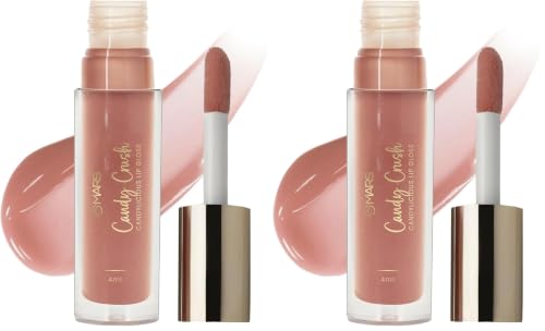 Image of MARS Candylicious Sheer Lip Gloss for Women | Hydrating & High Shine | Lightweight | Non-Sticky | Enriched with Vitamin-E, Hyaluronic Acid & Avocado Ester (4.0ml) (01-CANDY CRUSH) (Pack of 2)
