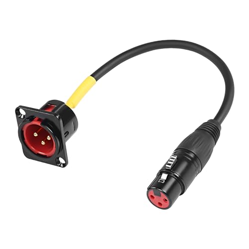 Câble XLR mâle vers XLR femelle 3 broches XMSJSIY de 30 cm pour microphone