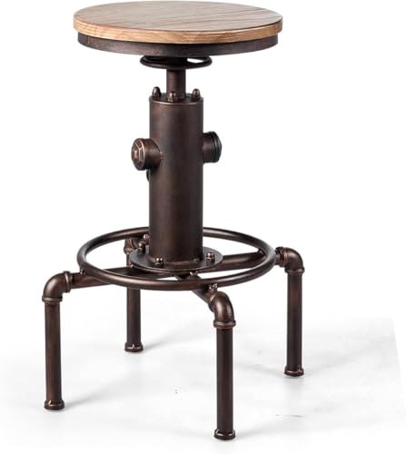 GOPLUS Taburete de Bar Industrial  1 Pieza