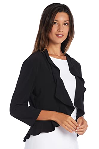 R&M Richards Women's Ruffle Grace Open Shrug2