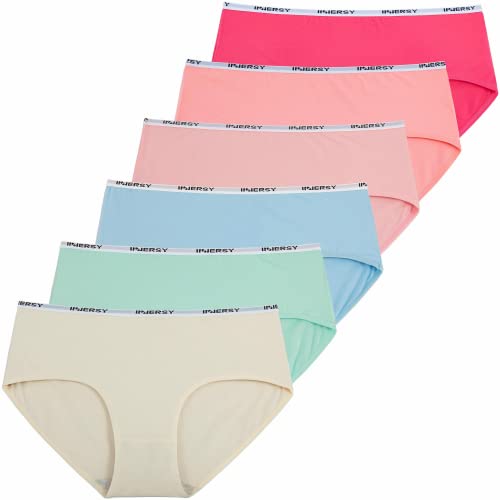 Image of INNERSY Women Knickers Cotton Underwear Comfy Ladies Briefs, 12, 6 Brights