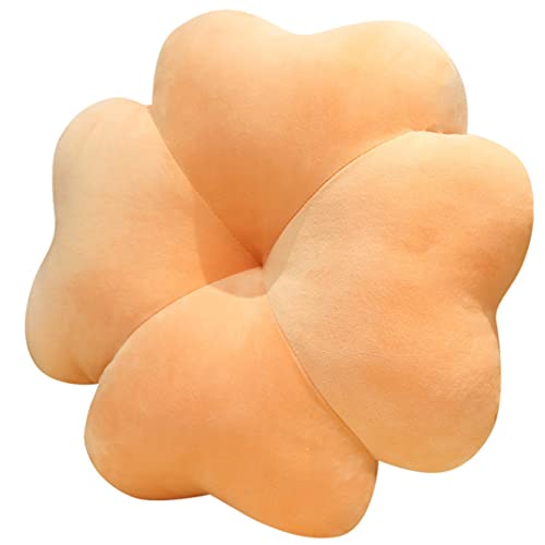 Mignon trèfle Quatre Feuilles Oreiller créatif Peluche Oreiller Sol Dessin animé épais Peluche Chaise Bureau Coussin Simple Chambre décoration Cover