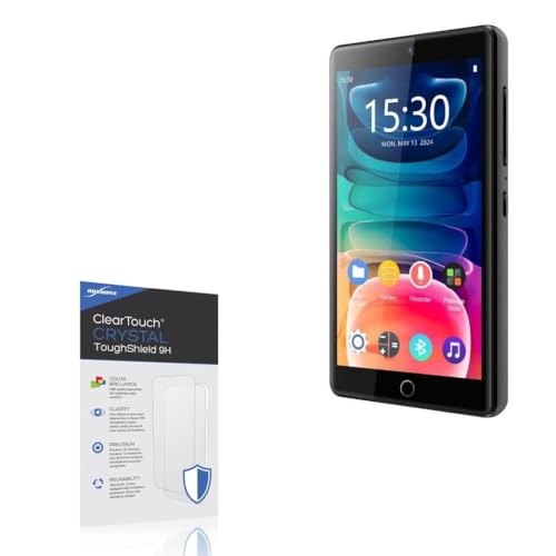 BoxWave Screen Protector Compatible with Samvix iPlatinum Music Q6 - ClearTouch Crystal ToughShield 9H (2-Pack), Clear 9H Tough Flexible Film Screen Protector