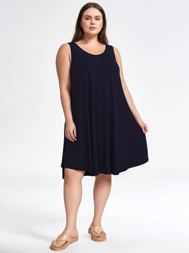 Vestido Feminino Plus Size Malha Viscolycra Regata Soltinho
