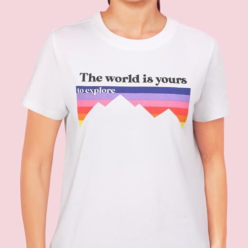 Image of Enamor Athleisure Relaxed Fit Short Sleeve Round Neck Antimicrobial Finish Breathable Stretch Cotton Activewear Sports Tshirt for Women - A301