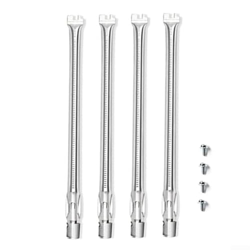 Lot de 4 brûleurs de barbecue en acier inoxydable compatibles avec Weber Genesis 300 E330, E320, E310, S310 S320 S330, 49,5 cm