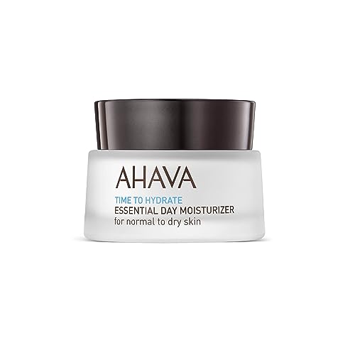 AHAVA Essential Day Moisturizer, Normal to Dry Skin - Essential Daily Hydrating Facial & Neck Cream, Anti-Aging & Smoothing Effect, Enriched with Osmoter, Aloe Vera, Allantoin & Vitamin E, 1.7 Fl.Oz