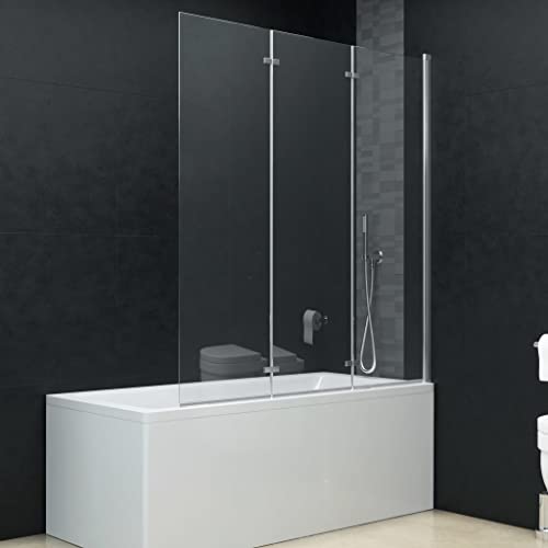 Porte de douche pliante - Cabine de douche pliable à 3 panneaux ESG - 130 x 138 cm - Portes de douche pour zones ouvertes