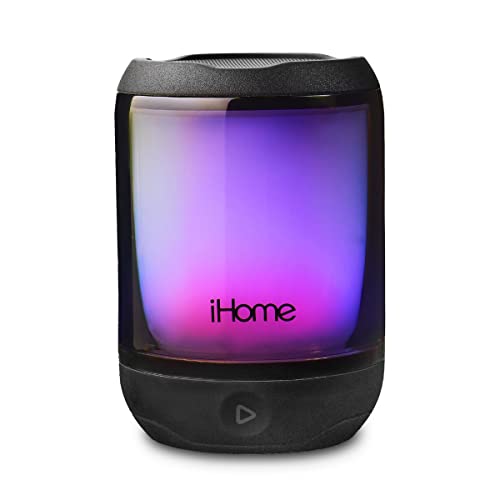 iHome Bluetooth Portable Color Changing iP67 Waterproof, Floatable Bluetooth Speaker with Mega Battery, Rechargeable Speaker